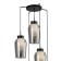 Mantra Nora, E27, 5x20W chandelier, black color, marble