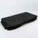 The coupling on the handle of the stroller, quilted, black color