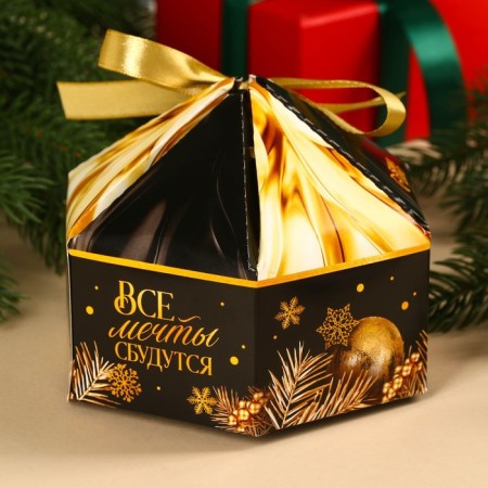 Chocolate sweets in the box “All dreams will come true”, taste: caramel, 200 g.-3