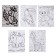 Set for creativity: a set for drawing and mosaic sticker "Funny animals"