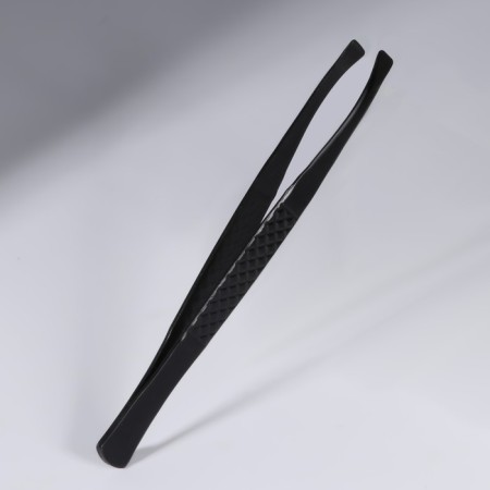Direct, wide tweezers, 9 cm, black color-1