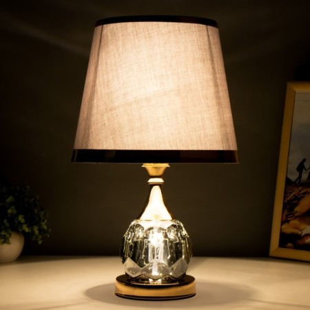 Cobbler table lamp 1x40W E27 220V gold-chrom 25x25x40 cm Risalux-2