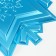 Figure "Snowflake" is a large blue metallic, half, 66.7x63.5 cm