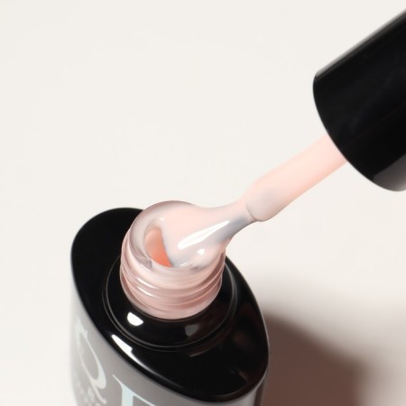 Camouflage base for nails, 3 phase, 8ml, LED/UV, light-beige color (042)-6