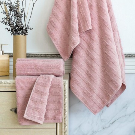 Terry towel Verossa Palermo, 460 gr, size 70x140 cm, tea rose color-1