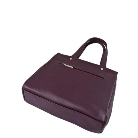 Bag Women's claim. Kozh, lightning, burgundy color-1