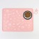 Silicone rug for a bowl "Pattern", 30x40 cm, pink
