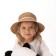 Hat for the girl Minaku "Bunny", brown color, river 52