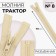 Lightning "Tractor", No. 8, detachable, castle machine, 70 cm, beige color