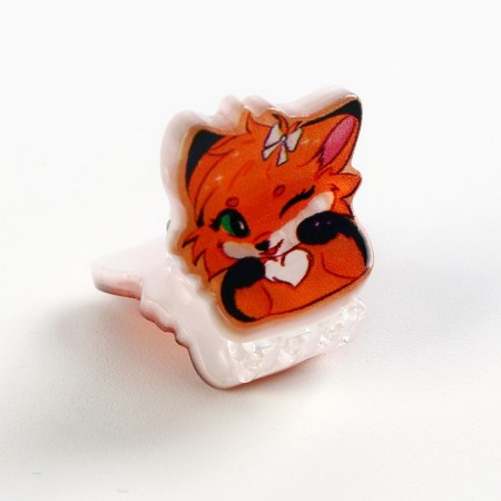 Crab "Cute foxes", 1 8 x 2 cm-2