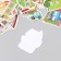Stickers for creativity "houses" embossing gold set 48 pcs 9x7x0.8 cm