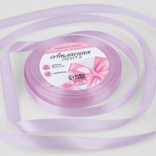 Satin tape, 10 mm × 23 ± 1 m, color warm lilac No. 45