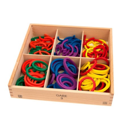 Game set for studying forms and counts, flowers and motor skills according to the methodology of Friedrich Frebeel-6