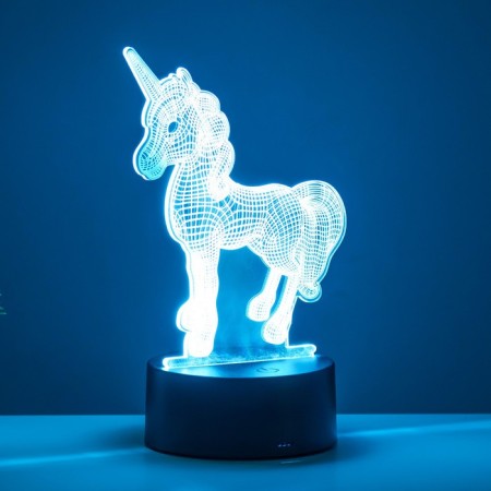 Touch -lamp "unicorn" LED 7 colors USB/from Black Black Black Risalux-7