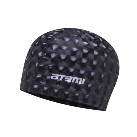ATEMI PU 200 swimming cap, fabric with polyurethane coating, black 3D color
