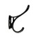 Furniture hook cappio uniq, two -rod, black