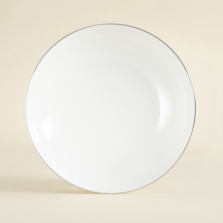 Deep plates SL Home "Cascon", 700 ml, D = 20 cm, set 2 pcs, bone porcelain, white-5