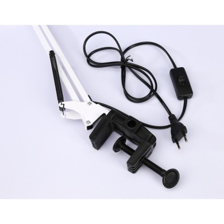 A table lamp with an E27 interchangeable lamp on the Ambrella Light, Desk, De7719, E27, white color-5