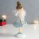 Souvenir Polystone "Girl in a blue dress with a snowflake" 8.5x8x20 cm