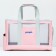 An animal carrier bag with a sliding window, 24 x 25 x 41 cm, pink