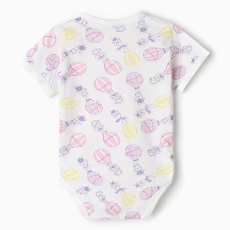 Body with short sleeve "balloon", pink color, height 62 cm-4