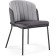 Siolim Metal/velor stool/velor, black/light gray 54x60x76 cm