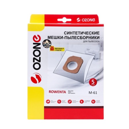 M-61 Ozone Surebroke Symbol for a vacuum cleaner, 5 pcs + microfilter-1