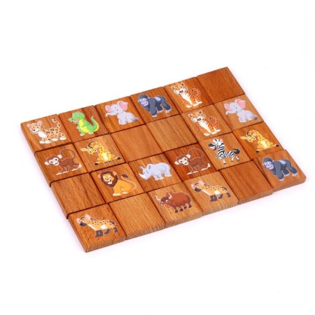 Game of desktop "Memory" wild animals, 16 pcs.-2