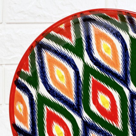 Lryagan Round Rishtan Ceramics 28 cm, Atlas in Dagger Pack-4