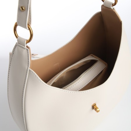 Female bag Textura, cosmetic bag, medium size, dairy color-9