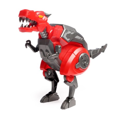 Tyrannosavr robot-dinosaurus, transforms into an egg, red color-1