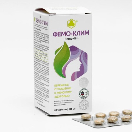 The Femo-Klim complex, relief of menopausal symptoms, 60 tablets