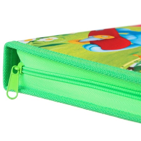 A4 labor folder with a pencil case, on a zipper, textiles, smeshariki-1