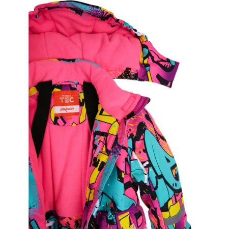 Winter set for the girl PlayTode: jacket and semi -combineson, height 122 cm-12