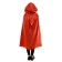Carnival cloak, satin, terracotta color, length 85 cm