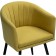 Stool on a metal frame of the jack metal/velor, black/yellow 59x57x83 cm