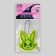 Reflective element "hare", 5.3 × 5.6 cm, mix color