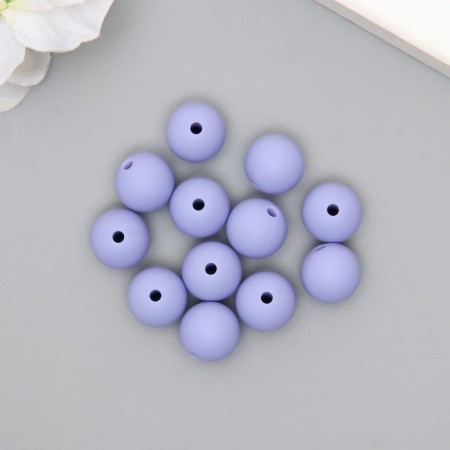 Busina silicone "Round" lilac-blue d = 1.2 cm-1