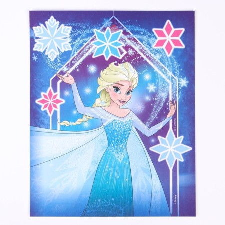 Set for creativity: fresco sand with sparkles (9 colors), "Elsa", cold heart-2