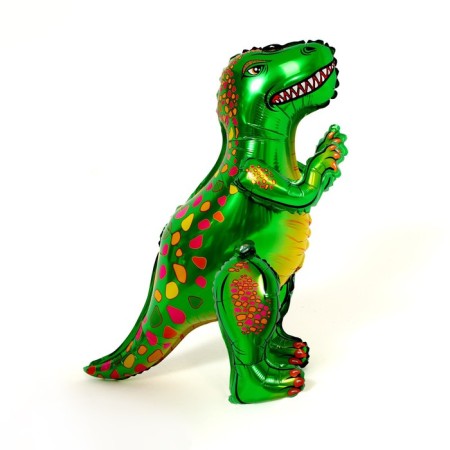 Foil ball 25 "Dinosaur Allozaur", the color is green, under the air