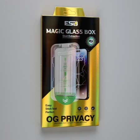 Protective glass for the iPhone 13/13 Pro/14, Antishpion, installation frame, 9H, 0.33 mm-3