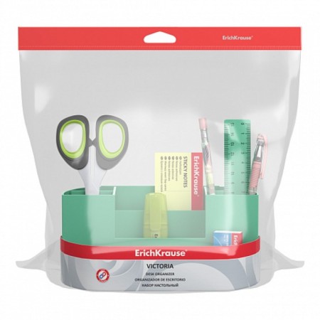 Set of desktop Erichkrause Victoria Powder, 10 objects, olive-1