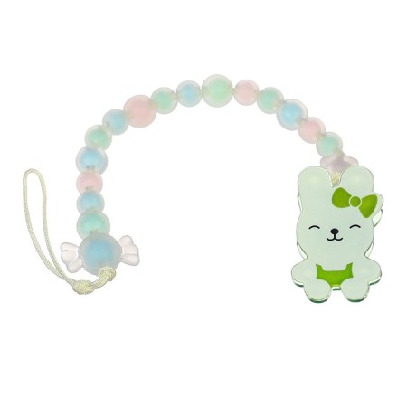 Holder for the nipple - dummy "bunny", green color-2