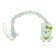 Holder for the nipple - dummy "bunny", green color