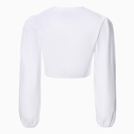 Women's shortened shirt MIST Summer Time, size 42, white-9
