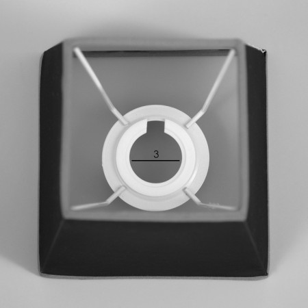 Luke for chandelier "Square" E27/E14 gray 13x13x13cm-2