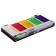 Watercolor paints, pearl, + brush, in a plastic box, 5 colors