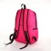 School backpack on a zipper, 4 pockets, pink color