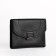 Women's wallet on the button, black color