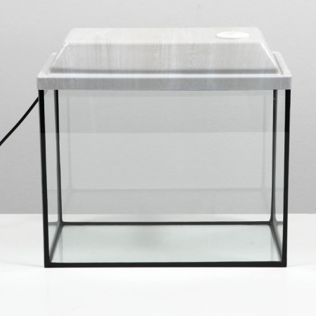 Aquarium "rectangular" with a lid, 30 liters, 40 x 23 x 32/37 cm, bleached oak-6